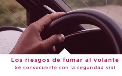 Los riesgos de fumar al volante